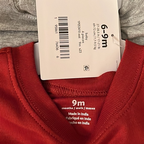 NWT 0-3mos BOY'S Carter's baby 4-pk bundle, 2 onesies/2 pants, car themed - Picture 2 of 9